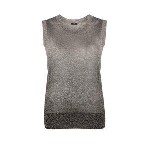 Joseph sleeveless lurex knitted top